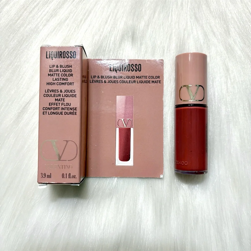 Valentino Liquirosso Lip Blush Blur Duo Matte Cream Liquid Sample